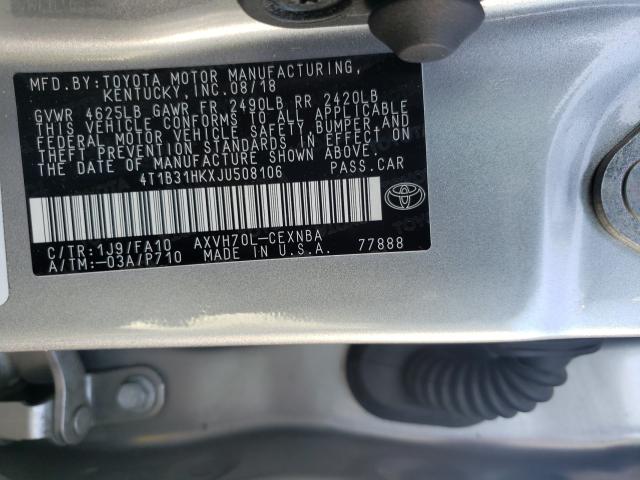 Photo 9 VIN: 4T1B31HKXJU508106 - TOYOTA CAMRY LE 