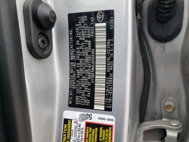 Photo 11 VIN: 4T1B61HK0JU504394 - TOYOTA CAMRY XSE 