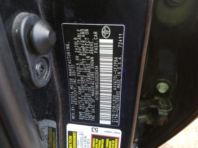 Photo 9 VIN: 4T1B61HK0JU520434 - TOYOTA CAMRY XSE 