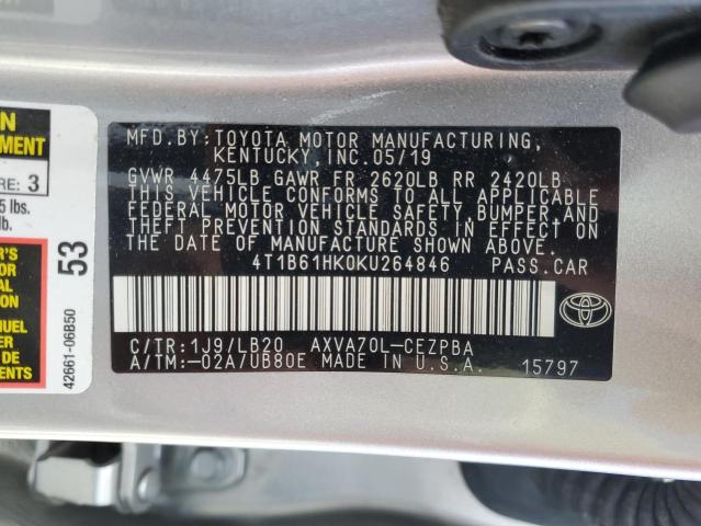 Photo 11 VIN: 4T1B61HK0KU264846 - TOYOTA CAMRY XSE 