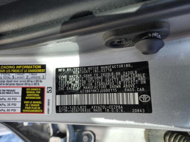 Photo 11 VIN: 4T1B61HK2JU090115 - TOYOTA CAMRY XSE 