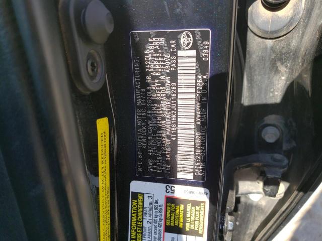 Photo 12 VIN: 4T1B61HK2JU116289 - TOYOTA CAMRY XSE 