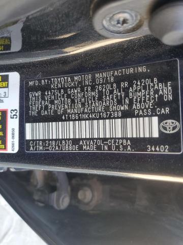 Photo 12 VIN: 4T1B61HK4KU167388 - TOYOTA CAMRY XSE 