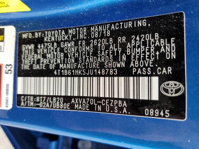 Photo 11 VIN: 4T1B61HK5JU148783 - TOYOTA CAMRY XSE 