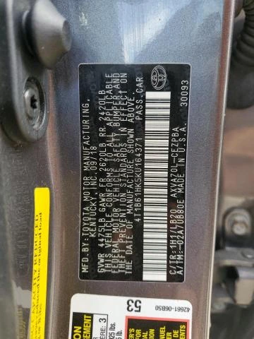 Photo 12 VIN: 4T1B61HK5KU164371 - TOYOTA CAMRY XSE 