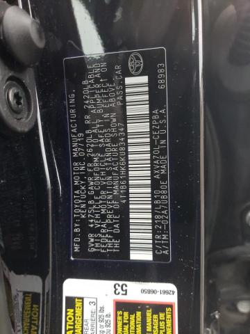 Photo 11 VIN: 4T1B61HK6KU834347 - TOYOTA CAMRY XSE 