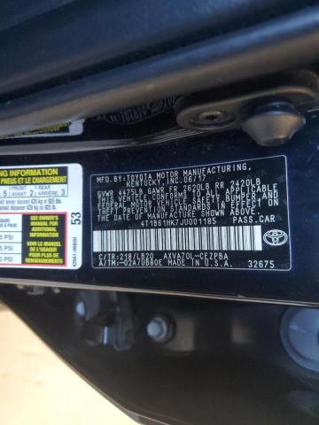 Photo 11 VIN: 4T1B61HK7JU001185 - TOYOTA CAMRY XSE 