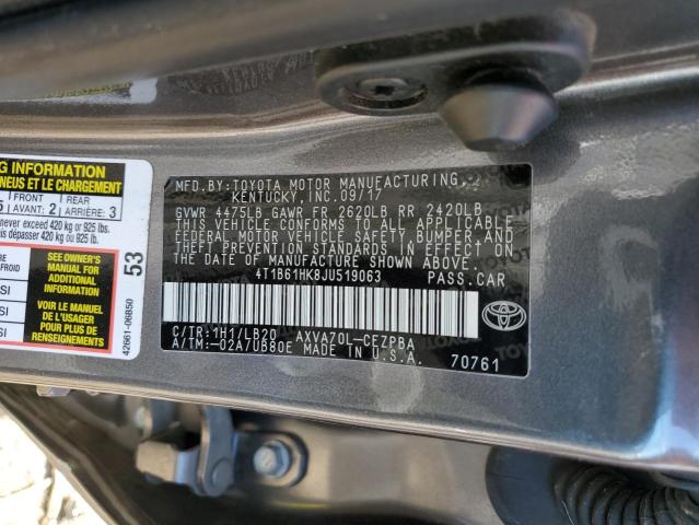 Photo 11 VIN: 4T1B61HK8JU519063 - TOYOTA CAMRY XSE 