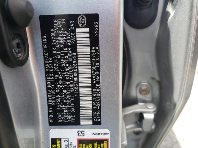 Photo 12 VIN: 4T1B61HK8KU269759 - TOYOTA CAMRY XSE 