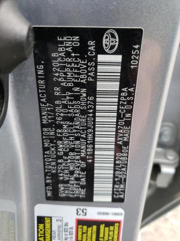 Photo 9 VIN: 4T1B61HK9JU044376 - TOYOTA CAMRY XSE 