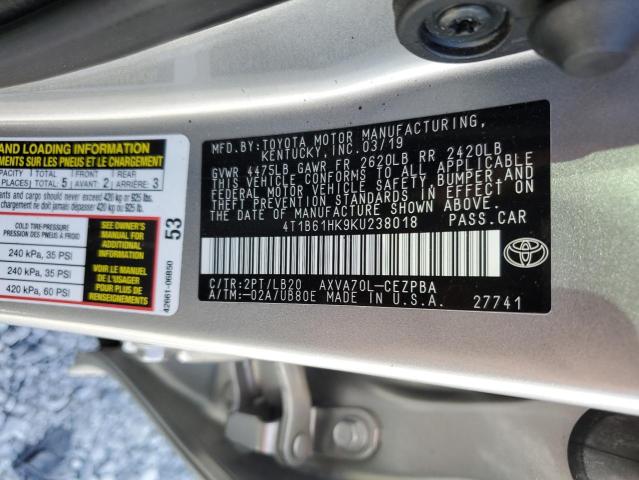 Photo 12 VIN: 4T1B61HK9KU238018 - TOYOTA CAMRY XSE 