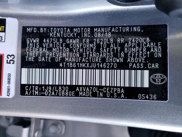 Photo 9 VIN: 4T1B61HKXJU146270 - TOYOTA CAMRY XSE 