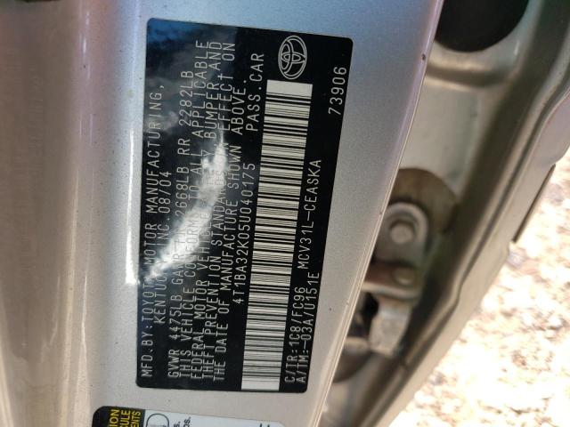 Photo 9 VIN: 4T1BA32K05U040175 - TOYOTA CAMRY SE 