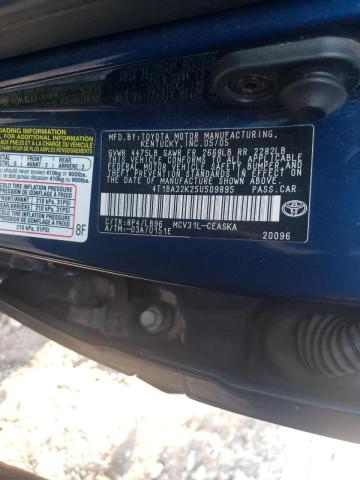 Photo 9 VIN: 4T1BA32K25U509895 - TOYOTA CAMRY SE 