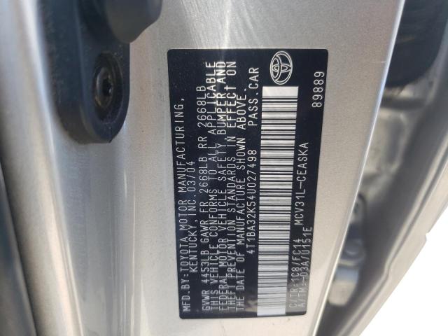 Photo 11 VIN: 4T1BA32K54U027498 - TOYOTA CAMRY SE 