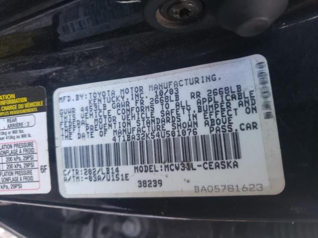 Photo 9 VIN: 4T1BA32K54U501076 - TOYOTA CAMRY SE 