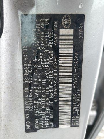 Photo 12 VIN: 4T1BA32K55U050880 - TOYOTA CAMRY SE 