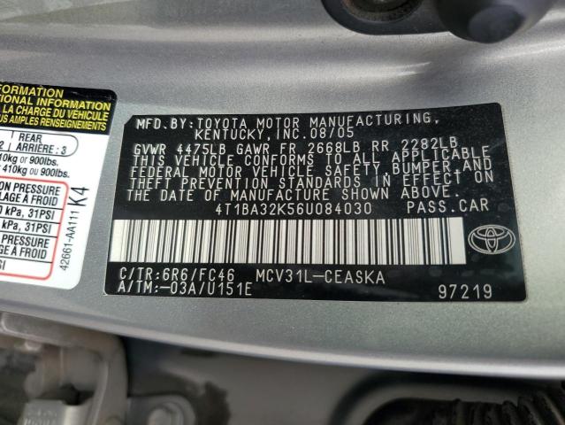 Photo 11 VIN: 4T1BA32K56U084030 - TOYOTA CAMRY SE 