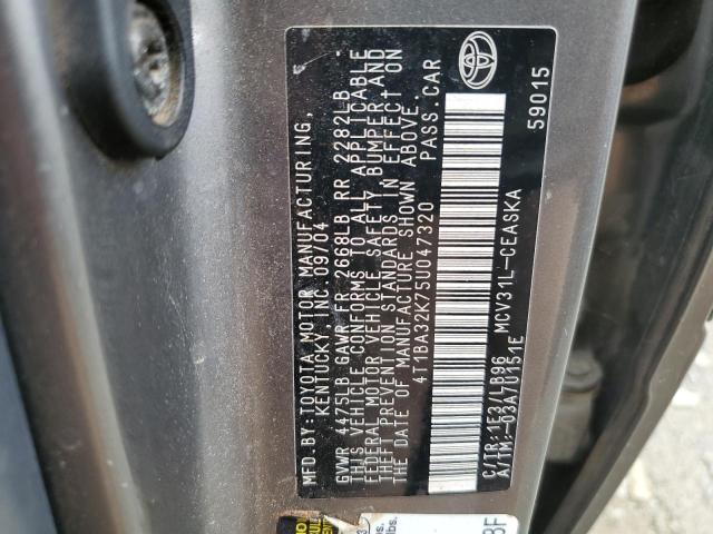 Photo 11 VIN: 4T1BA32K75U047320 - TOYOTA CAMRY 