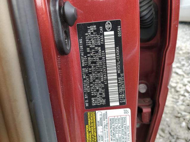 Photo 11 VIN: 4T1BA32K95U508324 - TOYOTA CAMRY SE 