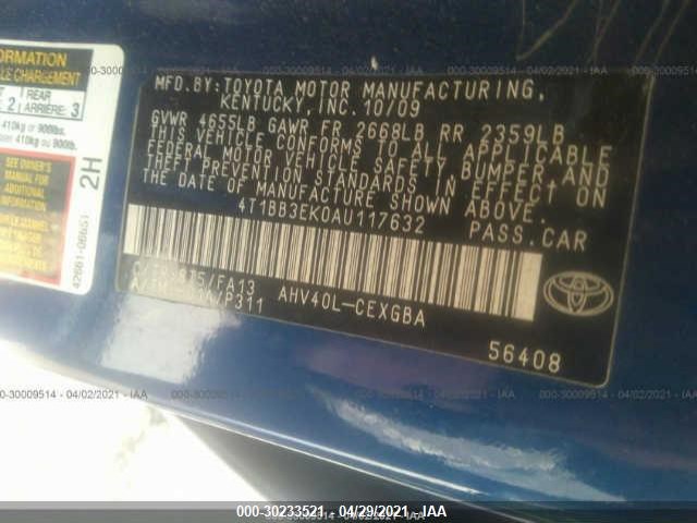 Photo 8 VIN: 4T1BB3EK0AU117632 - TOYOTA CAMRY HYBRID 