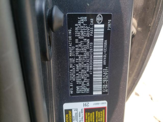 Photo 9 VIN: 4T1BB3EK0AU126119 - TOYOTA CAMRY HYBR 