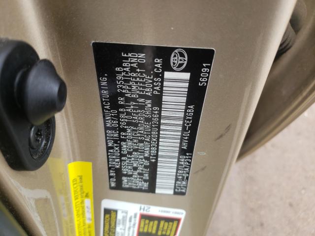 Photo 9 VIN: 4T1BB3EK0BU136649 - TOYOTA CAMRY HYBR 