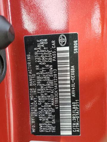 Photo 11 VIN: 4T1BB3EK1AU123813 - TOYOTA CAMRY HYBR 