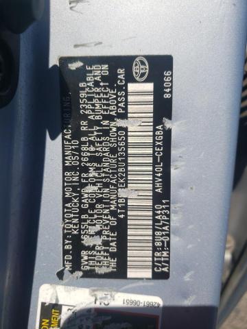 Photo 11 VIN: 4T1BB3EK2BU135650 - TOYOTA CAMRY HYBR 