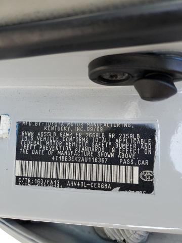 Photo 11 VIN: 4T1BB3EK3AU111596 - TOYOTA CAMRY HYBR 