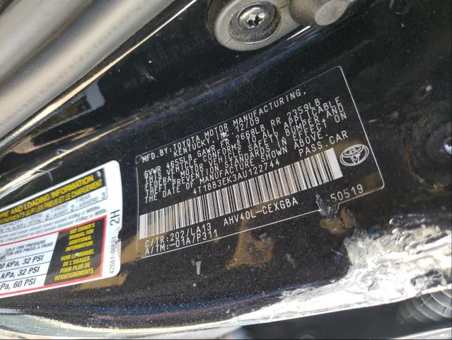 Photo 9 VIN: 4T1BB3EK3AU122744 - TOYOTA CAMRY HYBR 