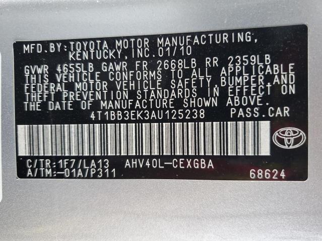 Photo 11 VIN: 4T1BB3EK3AU125238 - TOYOTA CAMRY 