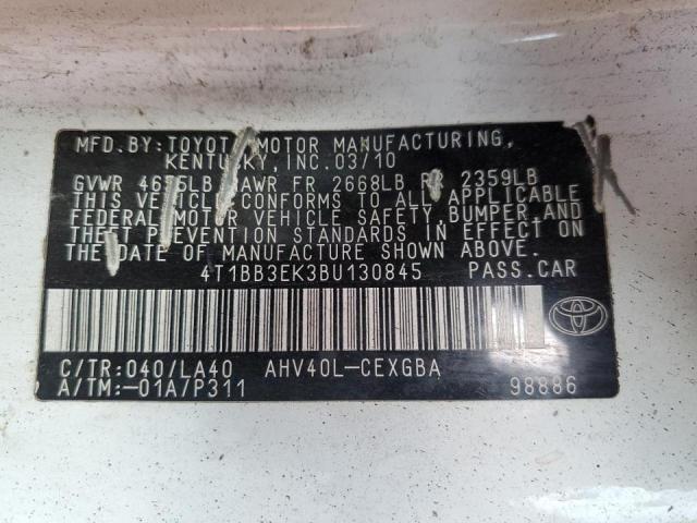 Photo 9 VIN: 4T1BB3EK3BU130845 - TOYOTA CAMRY HYBR 