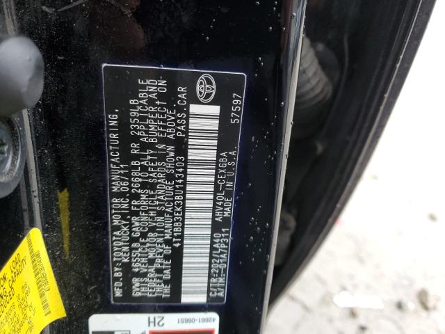 Photo 11 VIN: 4T1BB3EK3BU143403 - TOYOTA CAMRY 