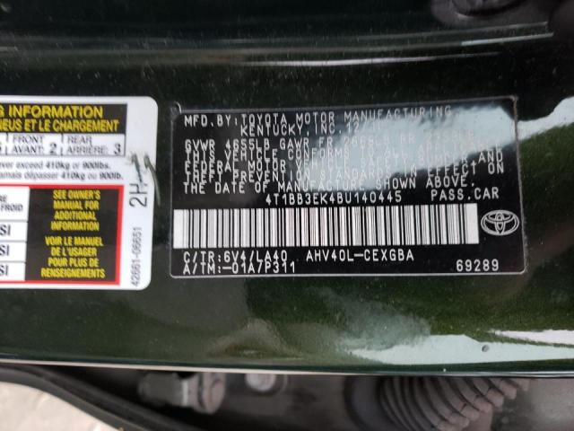 Photo 9 VIN: 4T1BB3EK4BU140445 - TOYOTA CAMRY HYBR 