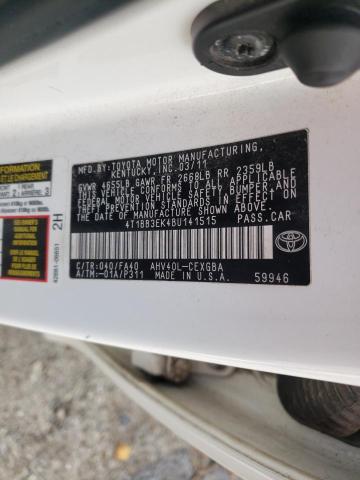 Photo 9 VIN: 4T1BB3EK4BU141515 - TOYOTA CAMRY HYBR 