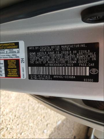 Photo 9 VIN: 4T1BB3EK6AU121829 - TOYOTA CAMRY HYBR 