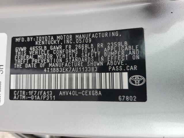 Photo 11 VIN: 4T1BB3EK7AU113383 - TOYOTA CAMRY 