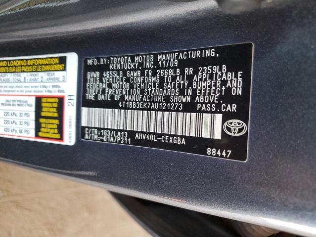 Photo 11 VIN: 4T1BB3EK7AU121273 - TOYOTA CAMRY 