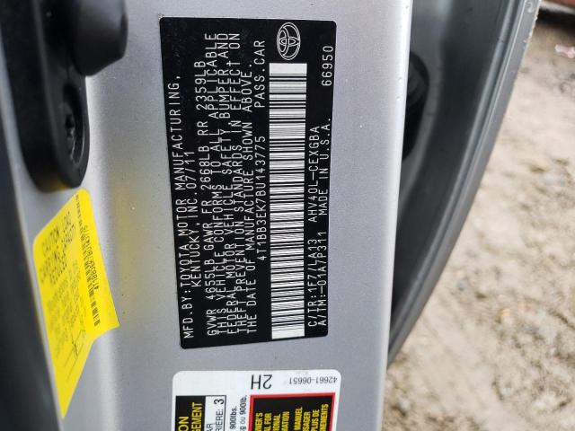 Photo 11 VIN: 4T1BB3EK7BU143775 - TOYOTA CAMRY HYBR 