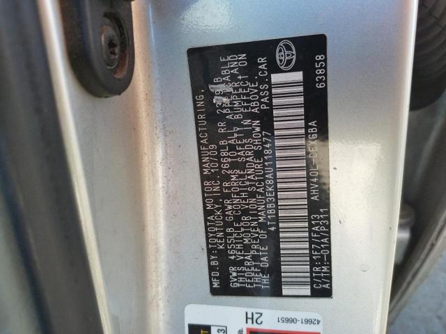 Photo 9 VIN: 4T1BB3EK8AU118477 - TOYOTA CAMRY HYBR 