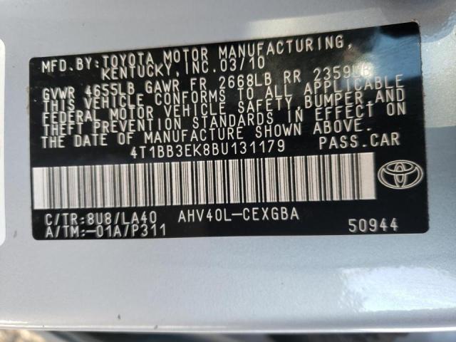 Photo 9 VIN: 4T1BB3EK8BU131179 - TOYOTA CAMRY HYBR 