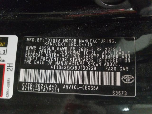 Photo 9 VIN: 4T1BB3EKXBU133239 - TOYOTA CAMRY HYBR 