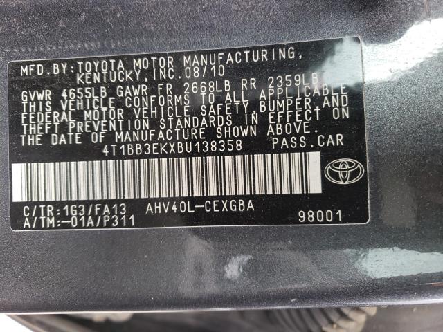 Photo 9 VIN: 4T1BB3EKXBU138358 - TOYOTA CAMRY HYBRID 