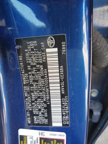 Photo 11 VIN: 4T1BB46K17U004494 - TOYOTA CAMRY HYBR 