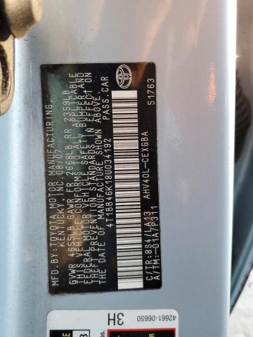 Photo 12 VIN: 4T1BB46K18U034192 - TOYOTA CAMRY HYBR 