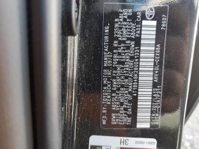 Photo 12 VIN: 4T1BB46K28U041331 - TOYOTA CAMRY HYBR 