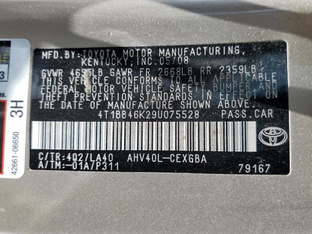 Photo 11 VIN: 4T1BB46K29U075528 - TOYOTA CAMRY 