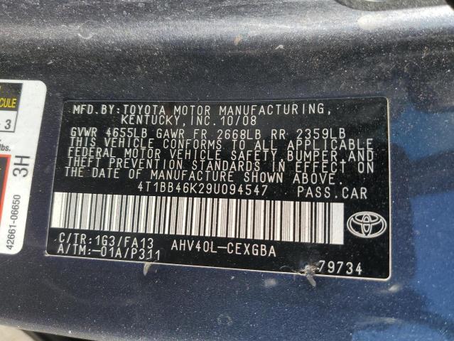 Photo 11 VIN: 4T1BB46K29U094547 - TOYOTA CAMRY 