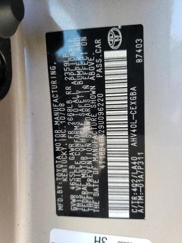 Photo 11 VIN: 4T1BB46K29U096220 - TOYOTA CAMRY HYBR 